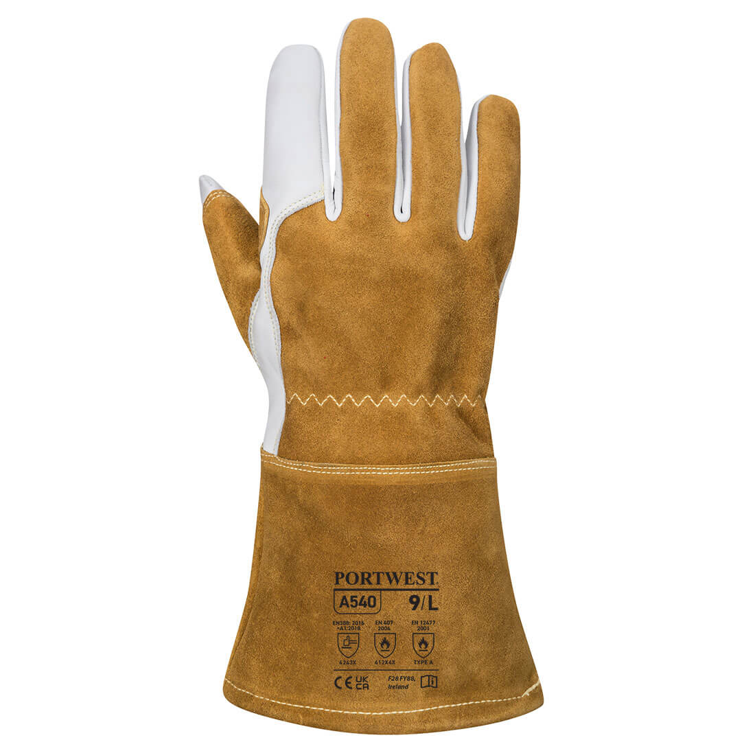 A540 - Mig Welding Gauntlet Brown
