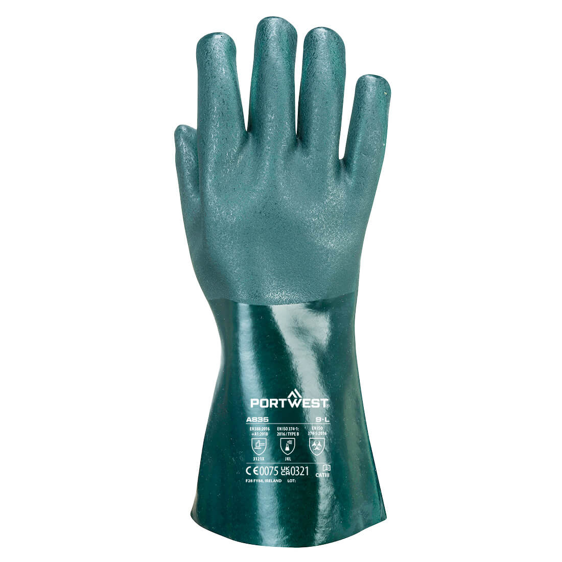 A835 - Double Dipped PVC Gauntlet 35cm
