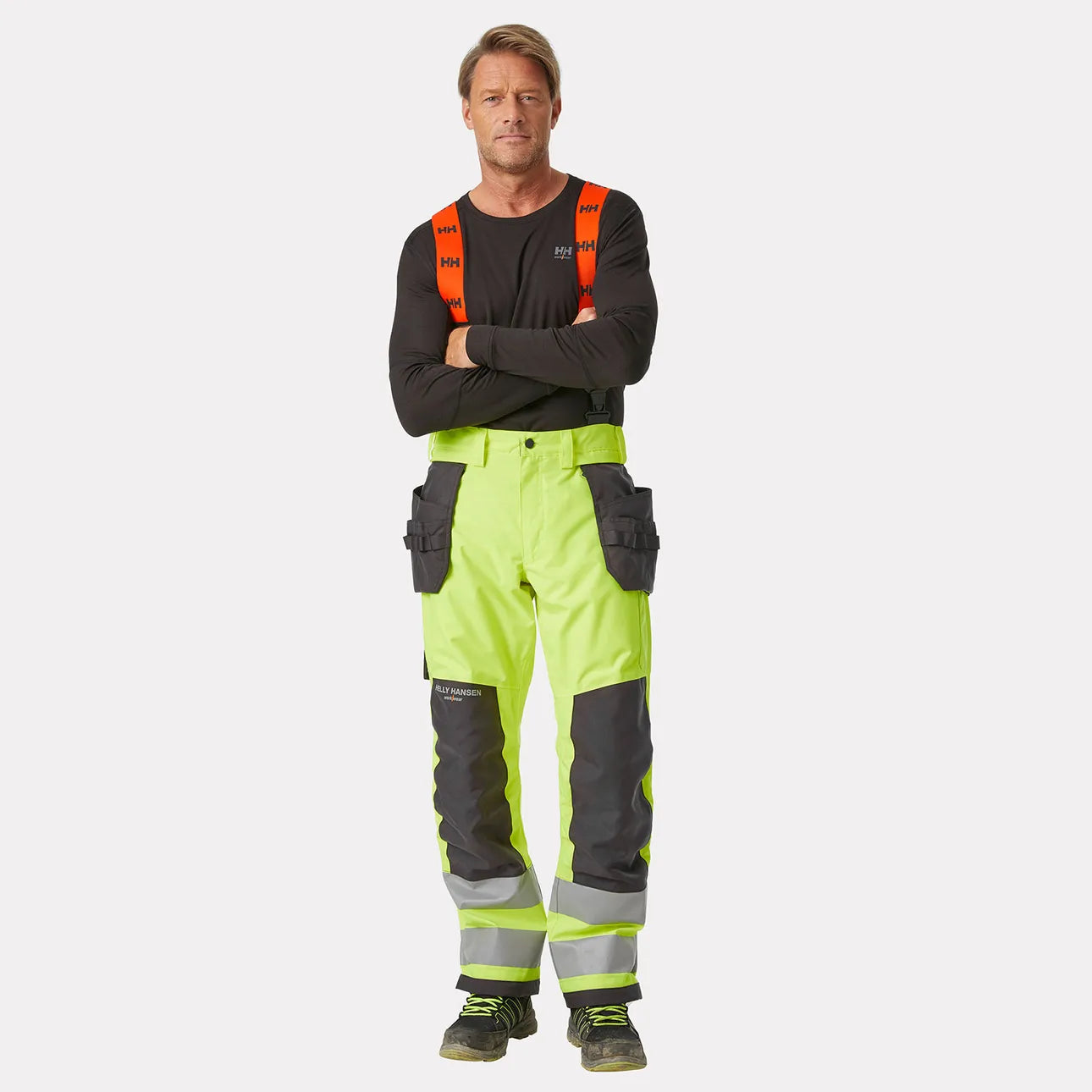 71491 -Alna 2.0 Hi Vis Winter Insulated Construction Bib Trousers Class 2