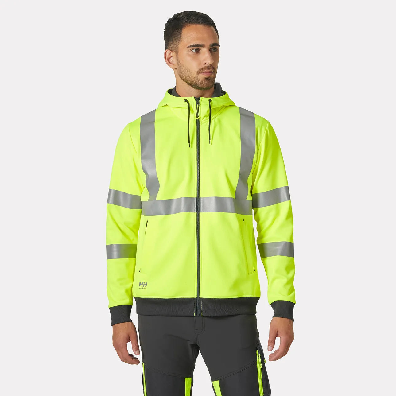 79094-Addvis Hi Vis Zip Hoodie
