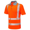P03-O-LEO WOOLACOMBE ISO 20471 Cl 2 Coolviz Plus Polo Shirt - HV ORANGE