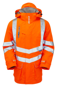 PR502-ORG PULSAR® PROTECT HV Orange Padded Storm Coat