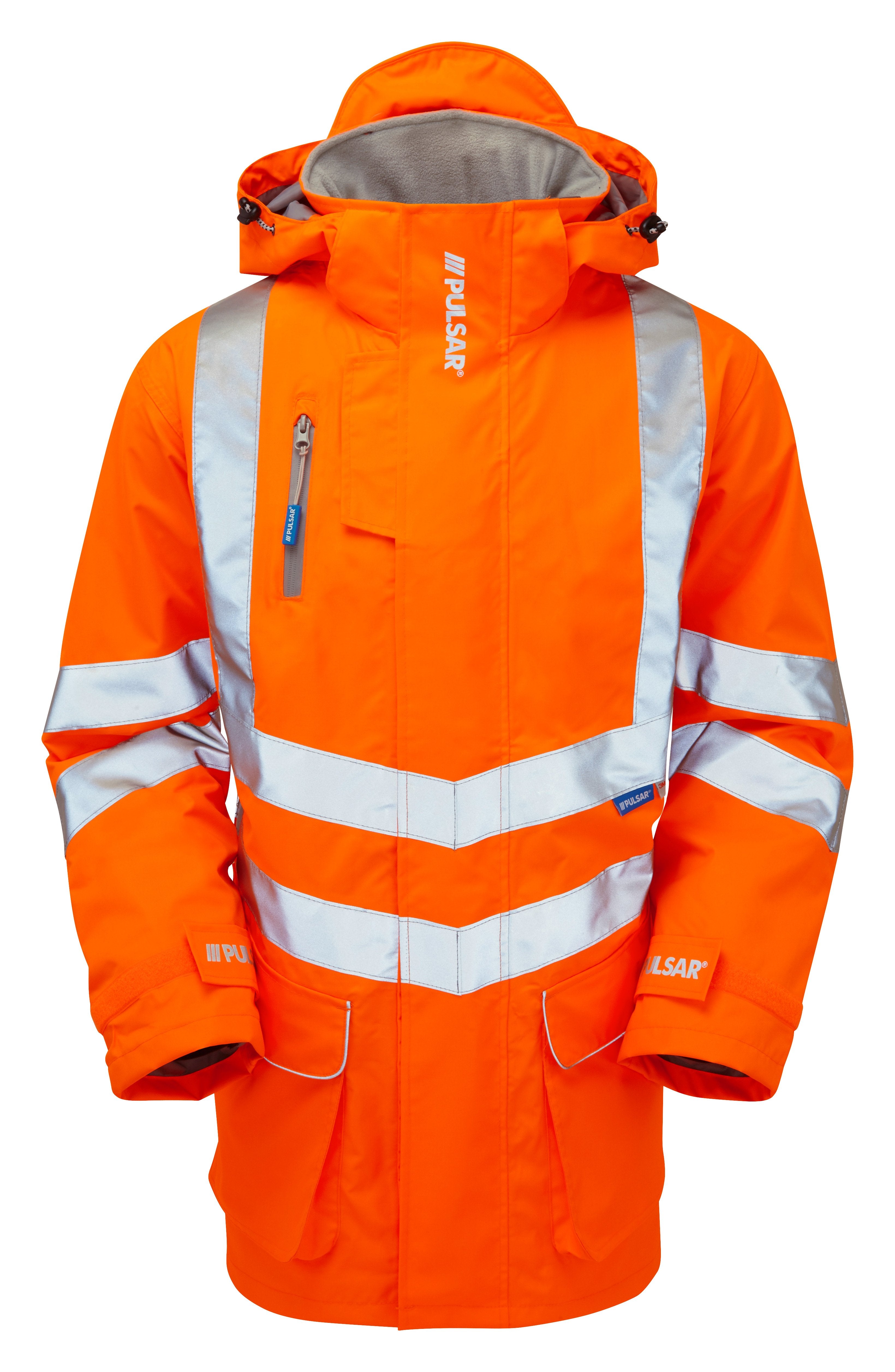 PR502-ORG PULSAR® PROTECT HV Orange Padded Storm Coat